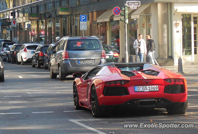 Lamborghini Aventador spotted in Düsseldorf, Germany