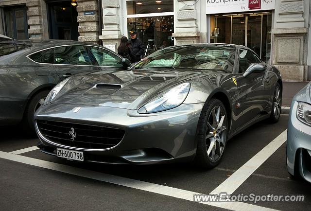 Ferrari California spotted in Zurich, Switzerland