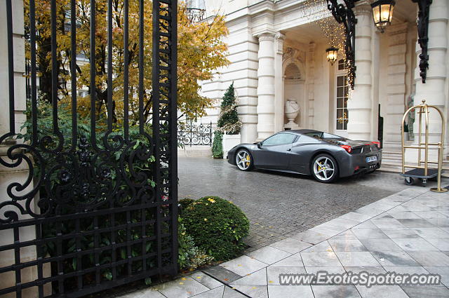 Ferrari 458 Italia spotted in Paris, France