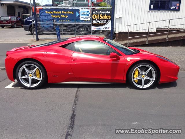 Ferrari 458 Italia spotted in Auckland, New Zealand