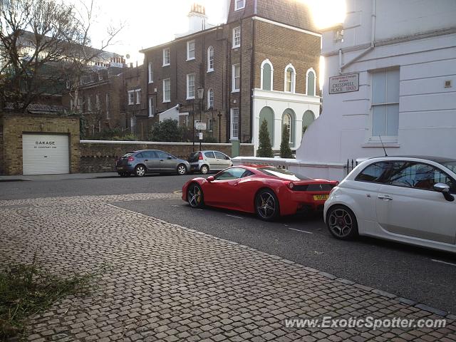 Ferrari 458 Italia spotted in London, United Kingdom