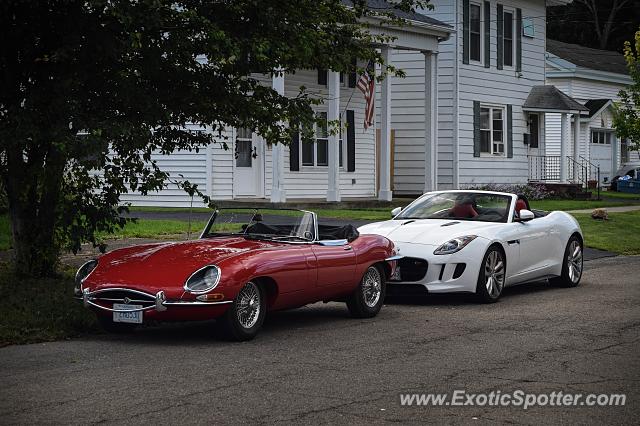 Jaguar E-Type spotted in Watkins Glen, New York