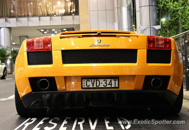 Lamborghini Gallardo spotted in Sydney, Australia