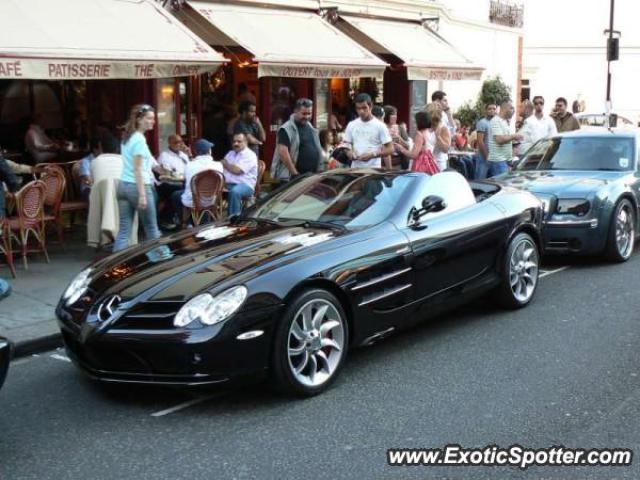 Mercedes SLR spotted in London, United Kingdom