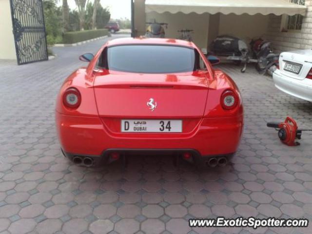 Ferrari 599GTB spotted in Dubai, United Arab Emirates