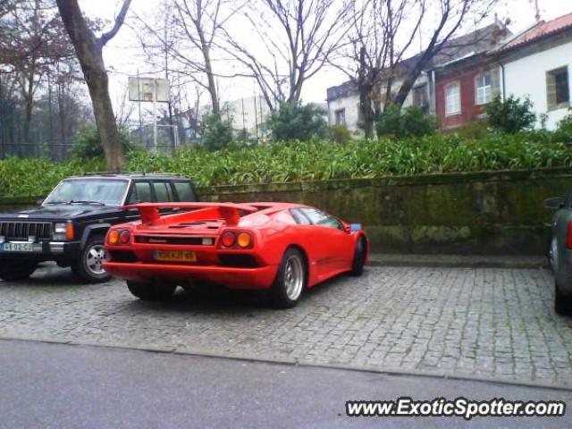 Lamborghini Diablo spotted in Barcelos, Portugal