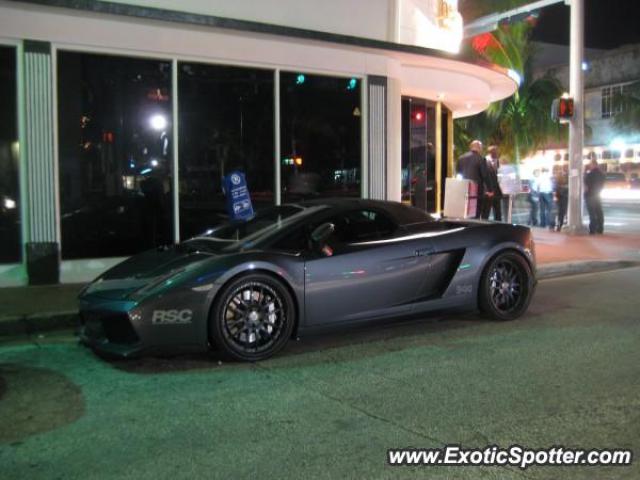 Lamborghini Gallardo spotted in South Beach, Florida