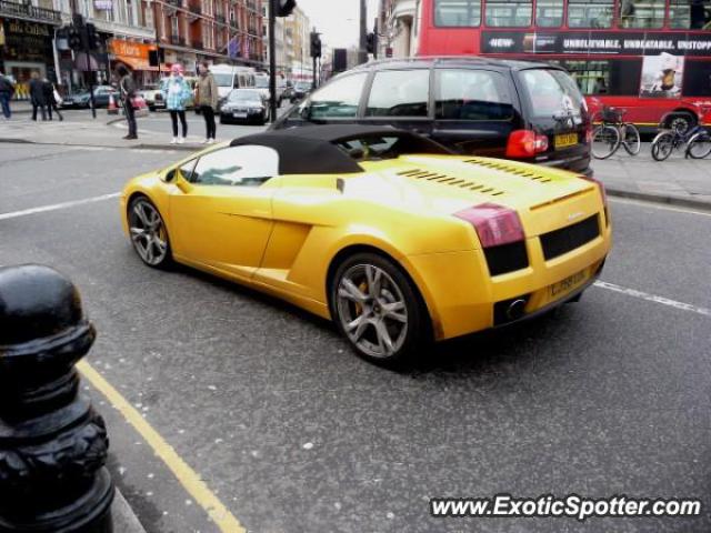 Lamborghini Gallardo spotted in London, United Kingdom