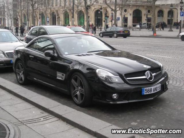 Mercedes SL 65 AMG spotted in Paris, France