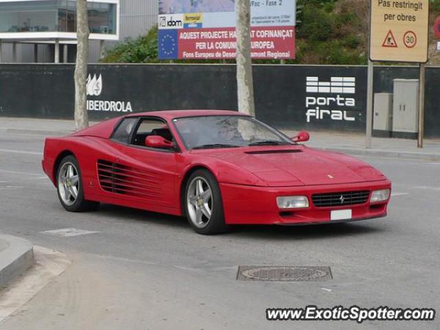 Ferrari Testarossa spotted in Barcelona, Spain