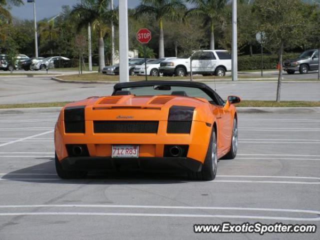 Lamborghini Gallardo spotted in Ft. Lauderdale, Florida