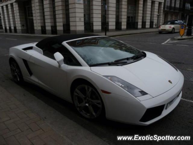 Lamborghini Gallardo spotted in London, United Kingdom