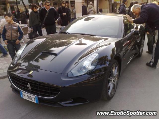 Ferrari California spotted in Milano marittima, Italy