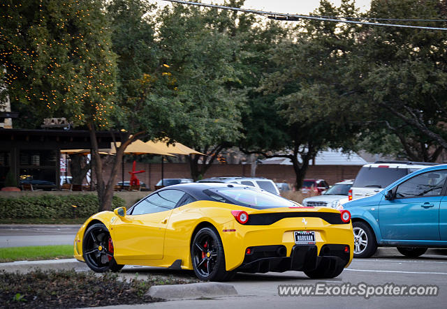 Ferrari 458 Italia spotted in Dallas, Texas