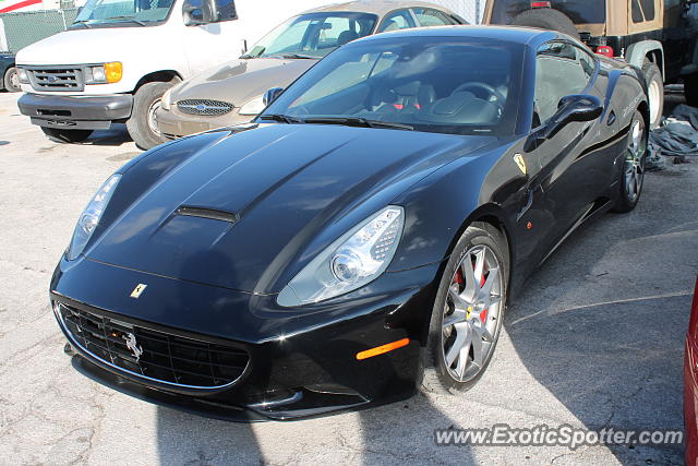 Ferrari California spotted in Miami, Florida