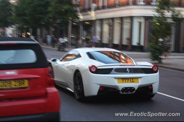 Ferrari 458 Italia spotted in London, United Kingdom