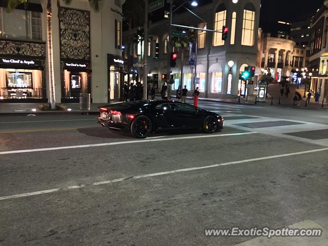 Lamborghini Aventador spotted in Beverly Hills, California