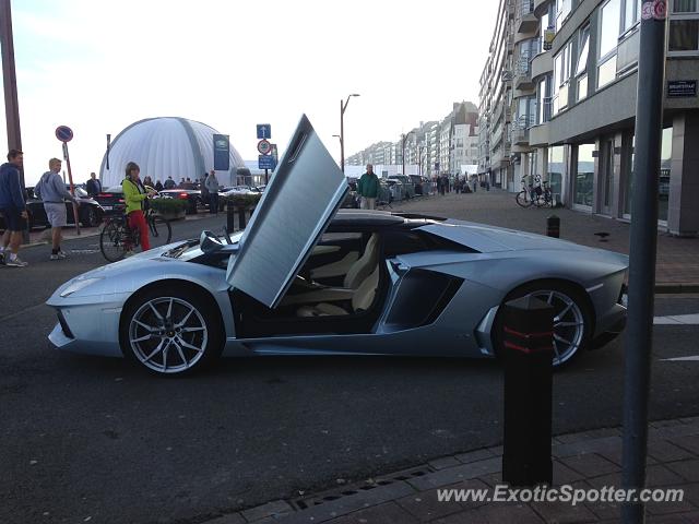 Lamborghini Aventador spotted in Knokke, Belgium