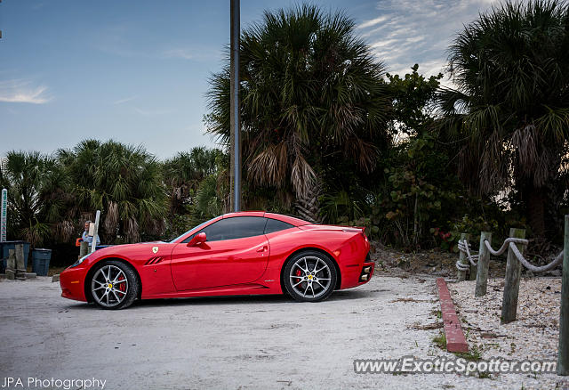 Ferrari California spotted in Siesta Key, Florida