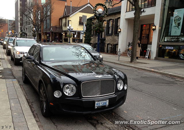 Bentley Mulsanne spotted in Toronto, Canada