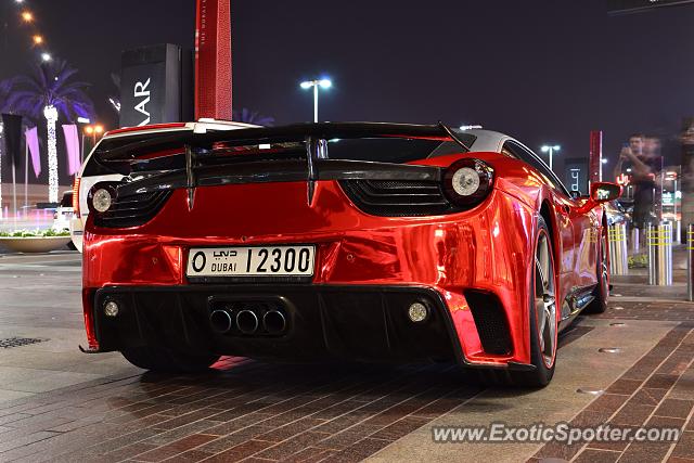 Ferrari 458 Italia spotted in Dubai, United Arab Emirates