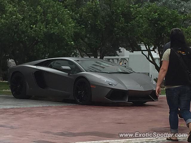 Lamborghini Aventador spotted in Miami, Florida