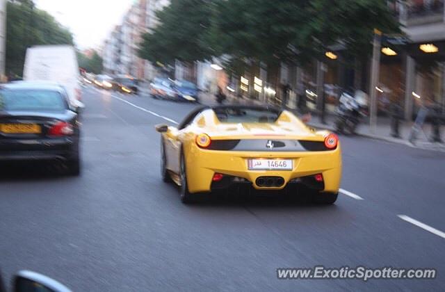 Ferrari 458 Italia spotted in London, United Kingdom