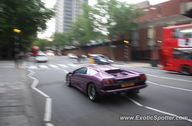 Lamborghini Diablo spotted in London, United Kingdom