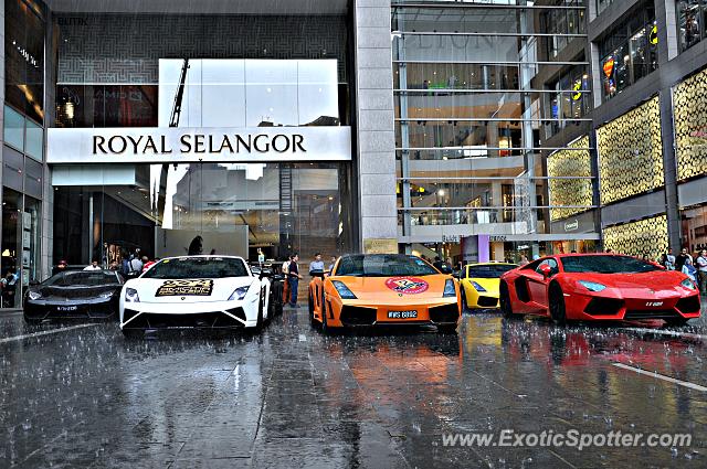 Lamborghini Aventador spotted in Bukit Bintang KL, Malaysia