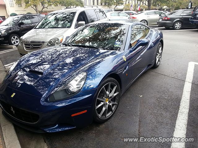 Ferrari California spotted in Dallas, Texas