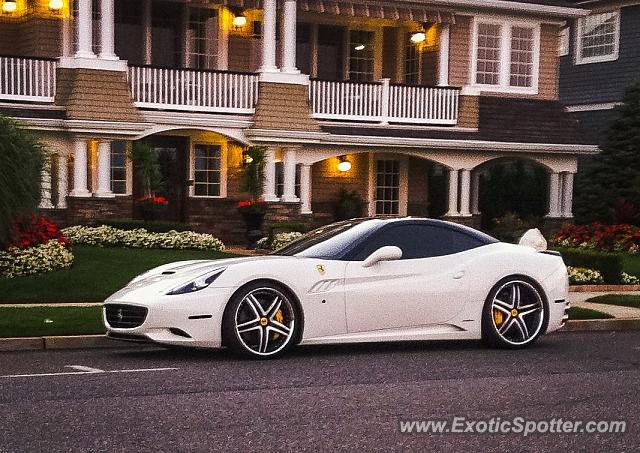 Ferrari California spotted in Spring Lake, New Jersey