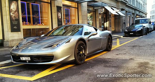 Ferrari 458 Italia spotted in Zurich, Switzerland