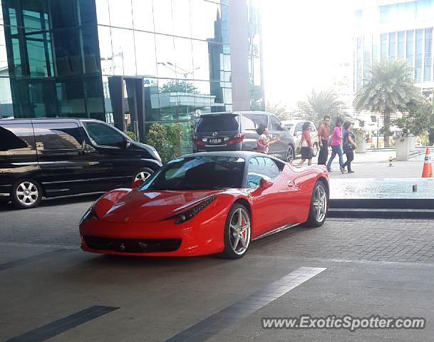 Ferrari 458 Italia spotted in Jakarta, Indonesia