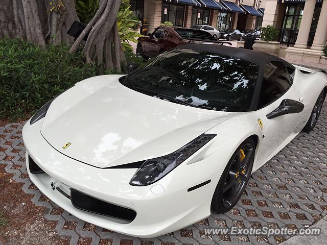 Ferrari 458 Italia spotted in Palm Beach, Florida