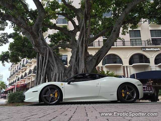 Ferrari 458 Italia spotted in Palm Beach, Florida