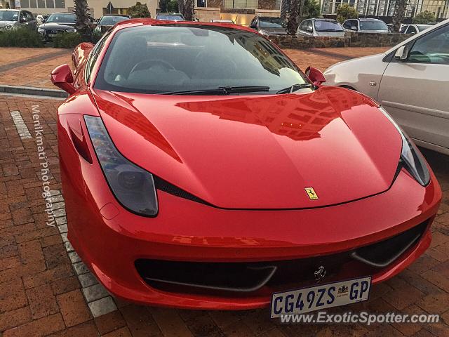 Ferrari 458 Italia spotted in Cape Town, South Africa