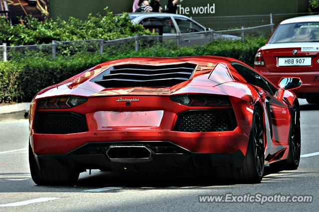 Lamborghini Aventador spotted in Bukit Bintang KL, Malaysia