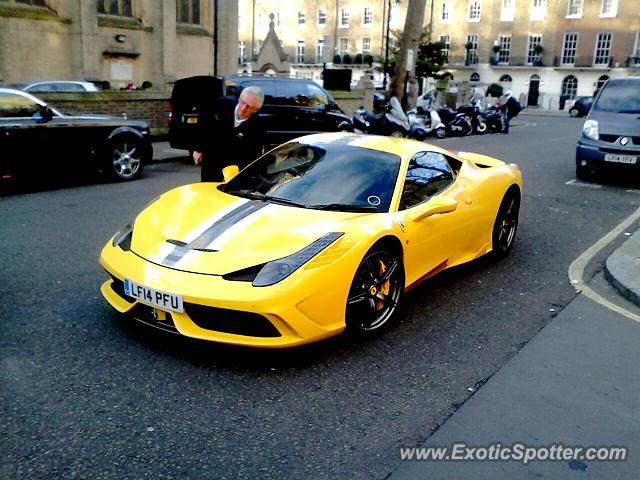 Ferrari 458 Italia spotted in London, United Kingdom