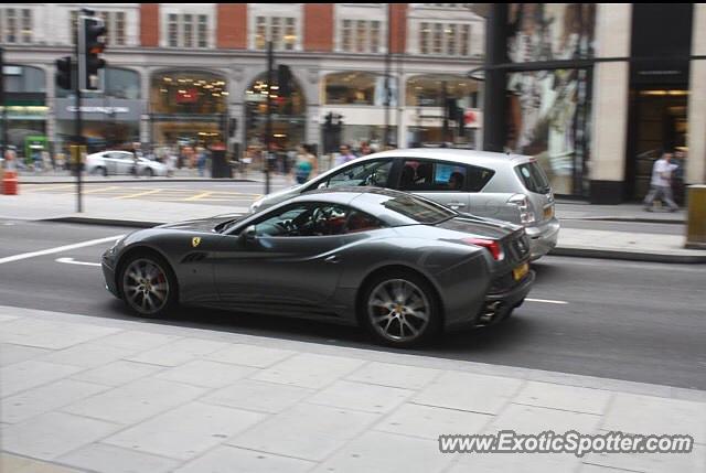 Ferrari California spotted in London, United Kingdom