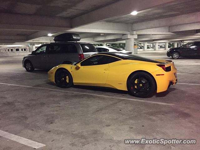 Ferrari 458 Italia spotted in Bal harbour, Florida