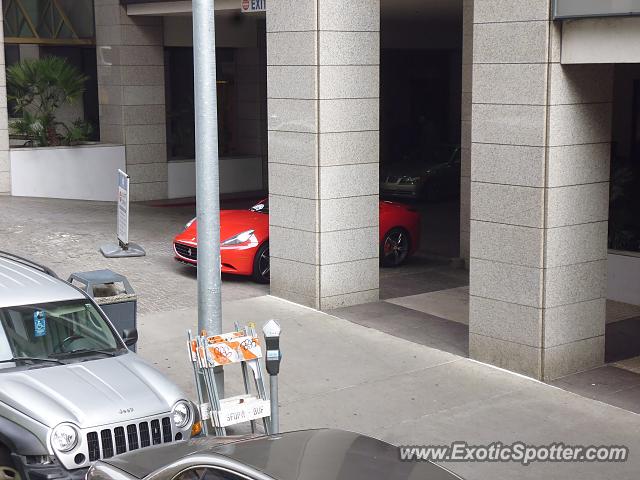 Ferrari California spotted in San Francisco, California