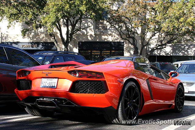 Lamborghini Aventador spotted in Dallas, Texas