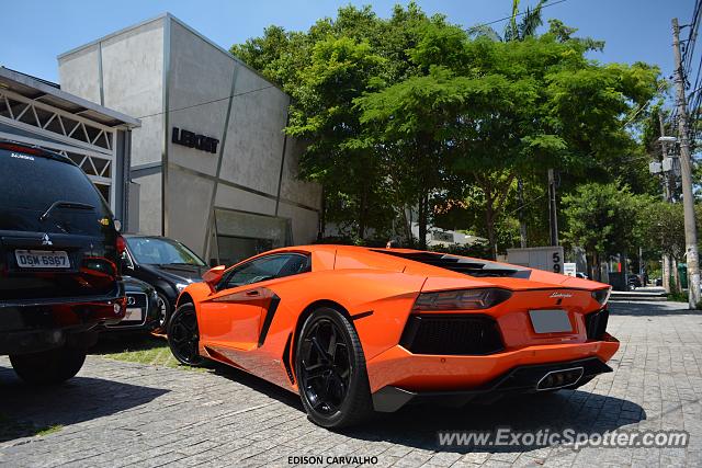 Lamborghini Aventador spotted in São Paulo, Brazil