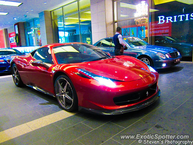 Ferrari 458 Italia spotted in Kuala Lumpur, Malaysia