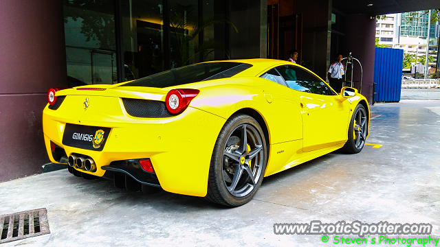 Ferrari 458 Italia spotted in Kuala Lumpur, Malaysia