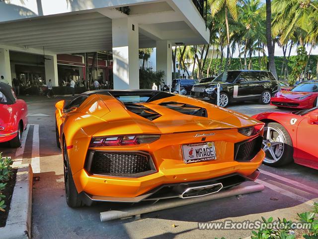 Lamborghini Aventador spotted in Miami, Florida