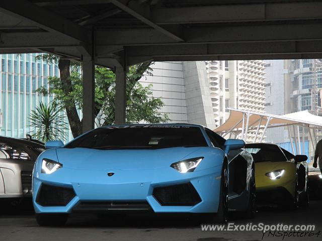 Lamborghini Aventador spotted in Jakarta, Indonesia