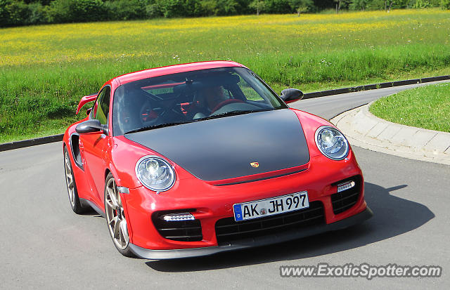 Porsche 911 GT2 spotted in Meuspath, Germany