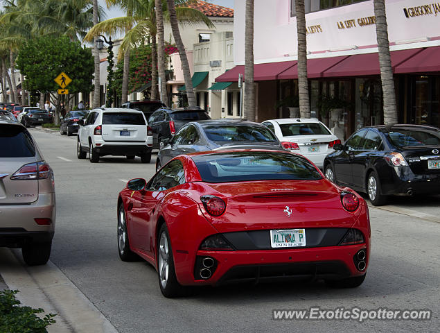 Ferrari California spotted in Palm Beach, Florida