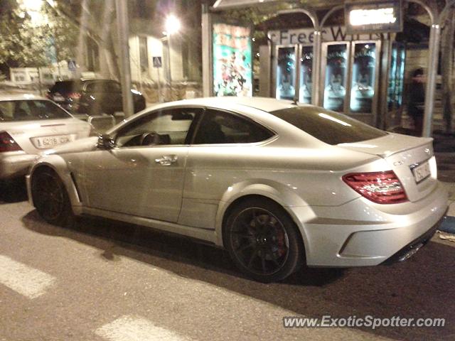 Mercedes C63 AMG Black Series spotted in Madrid, Spain